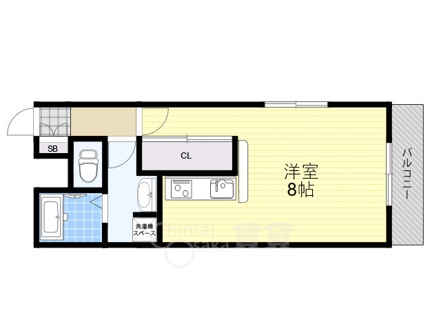 豊中市庄内東町のマンションの間取り