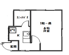 高田コーポ石原の間取り