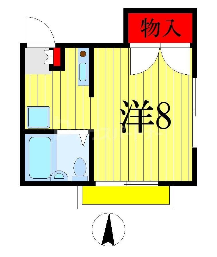 船橋市藤原のアパートの間取り