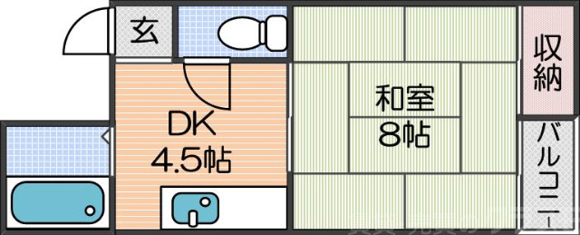 嶋田ハイツの間取り