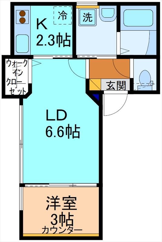 INTEGRAL冨居栄町の間取り