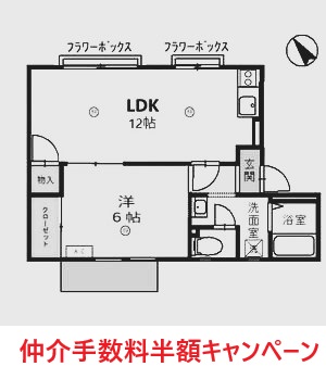 加東市下滝野のアパートの間取り