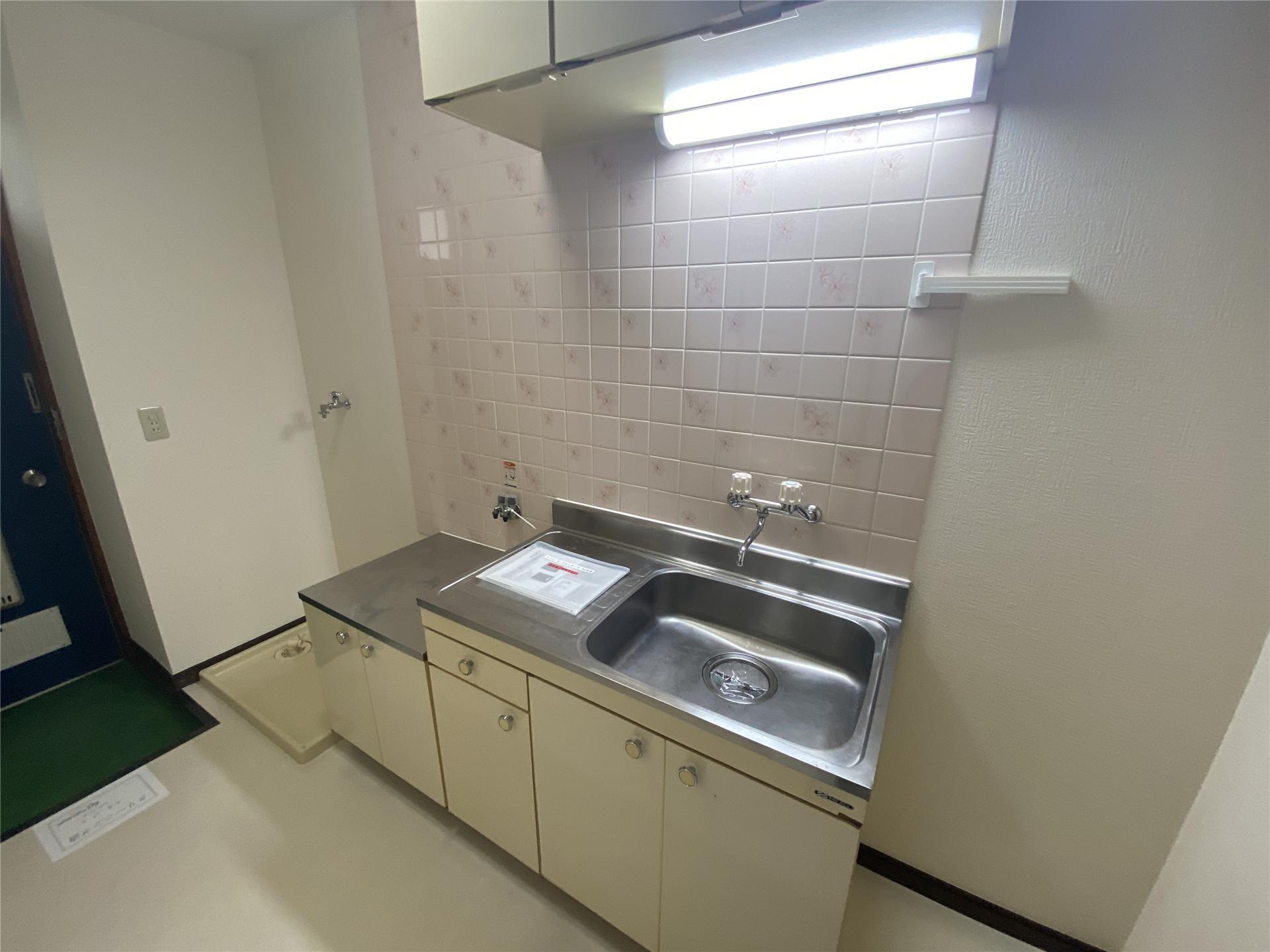 キッチン　２口ガスコンロが設置可能です