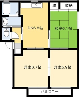 タウンコートCCの間取り