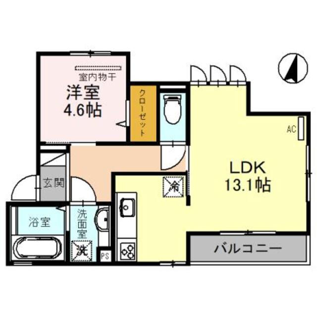 尼崎市杭瀬南新町のアパートの間取り