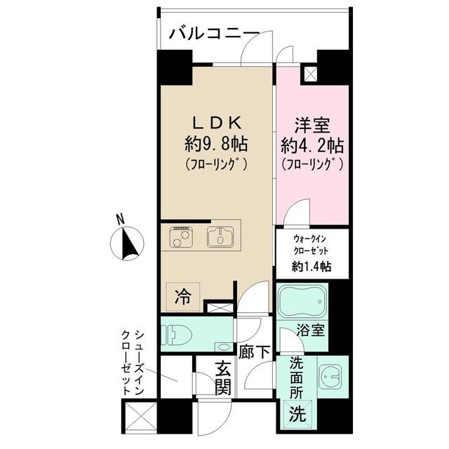 ディアナコート池田山公園の間取り