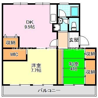 ＵＲ金剛団地　133号棟の間取り