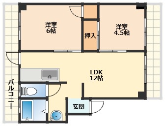 ネクサス和歌浦Iの間取り