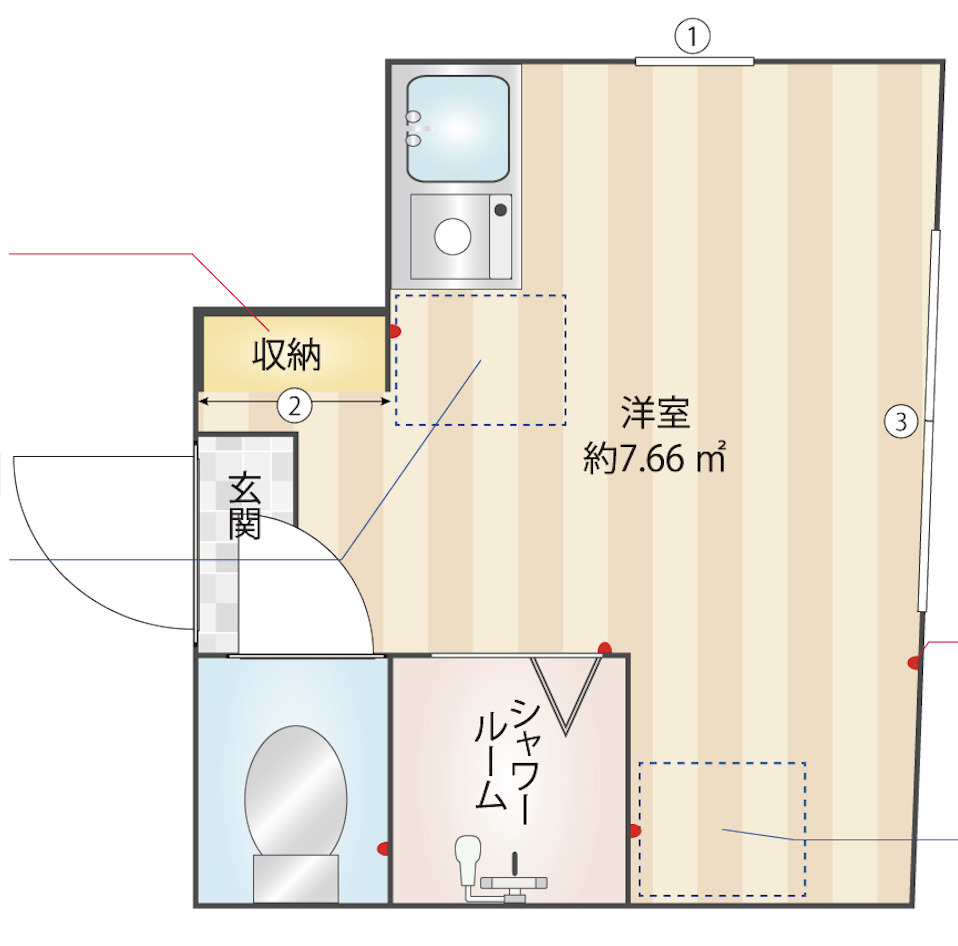 アーンベスト東新宿の間取り