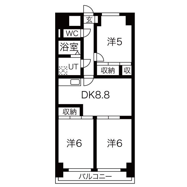 マンション森の間取り