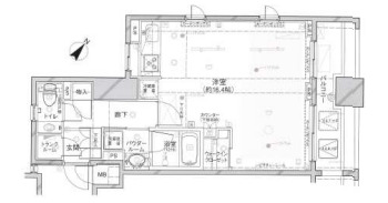 【中央区新川のマンションの間取り】