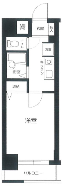 豊島区巣鴨のマンションの間取り