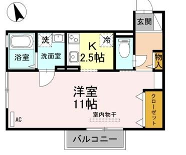 リヴェール三田の間取り