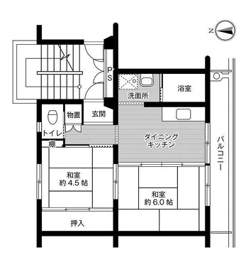 ビレッジハウス福崎2号棟の間取り