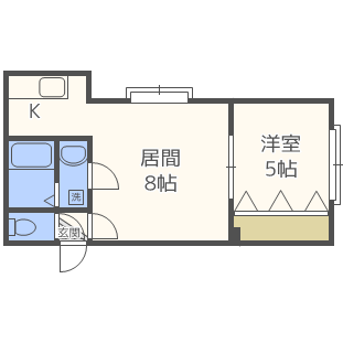 札幌市北区北二十七条西のマンションの間取り