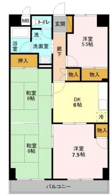 ユナイテッドマンションの間取り