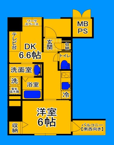 堺市堺区少林寺町西のマンションの間取り