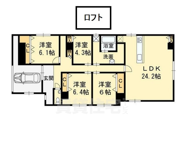 大阪市天王寺区清水谷町のマンションの間取り