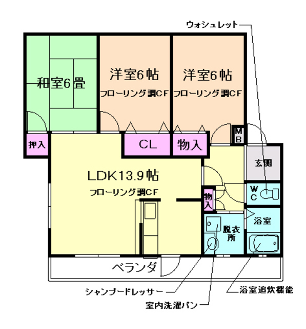 ピエーラ桜の間取り