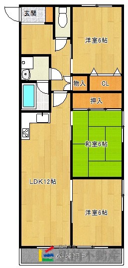 小郡市稲吉のマンションの間取り