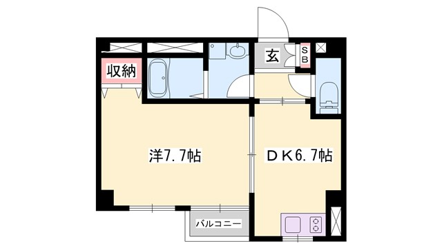 サンワプラザ福崎Sの間取り