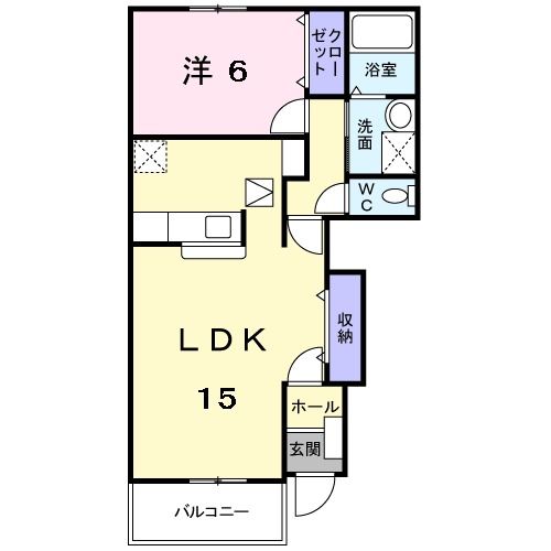 【泉南市樽井のアパートの間取り】