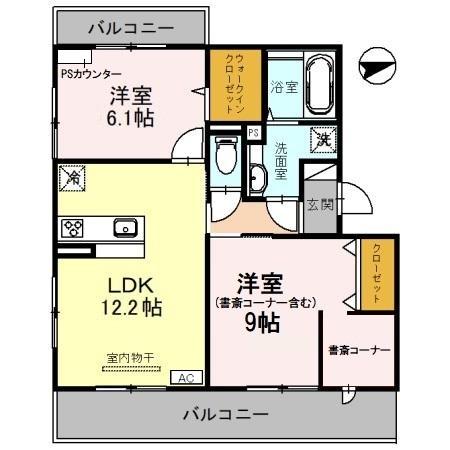 アデウ　ウーノの間取り