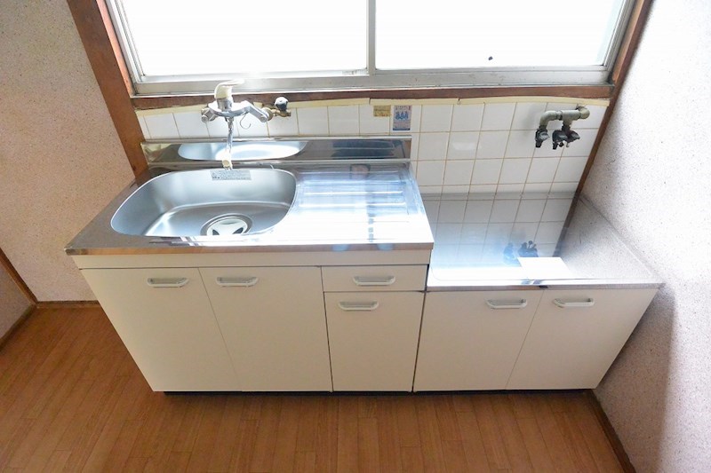 キッチン　2口ガスコンロ設置可能