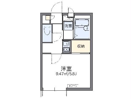 レオパレスKAZUの間取り写真