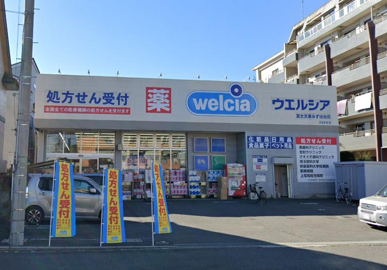 ドラックストア　ウエルシア富士見東みずほ台店（ドラッグストア）まで655m