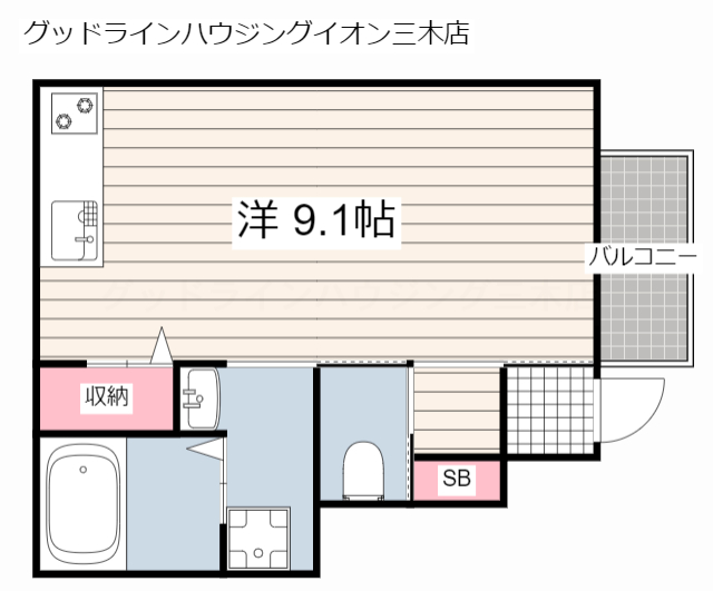 カプラン芝町の間取り写真