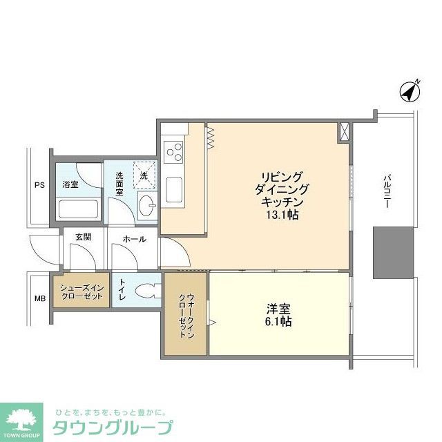 リガーレ日本橋人形町の間取り写真