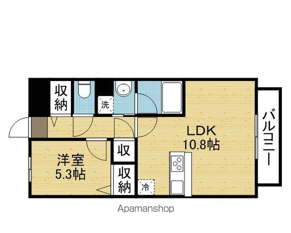 地下鉄千日前線 今里駅 徒歩10分 6階建 築9年の間取り写真