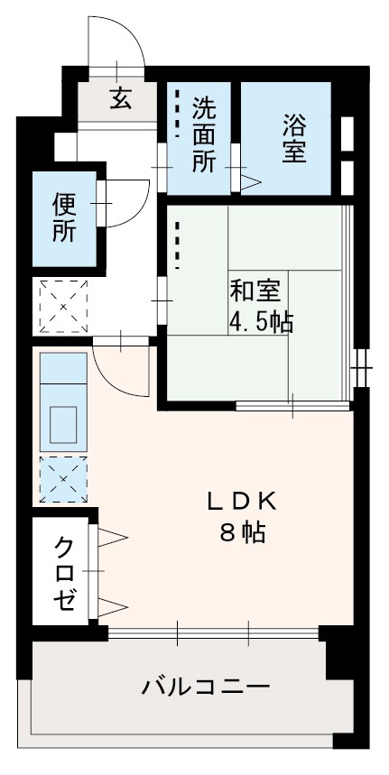 アーバンフラット博多駅南の間取り写真