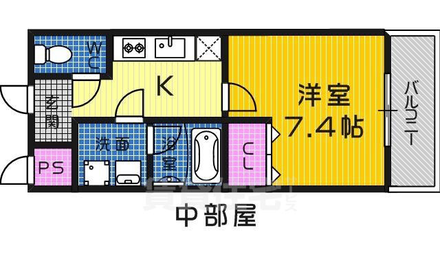 南海高野線 浅香山駅 徒歩7分 3階建 築15年の間取り写真