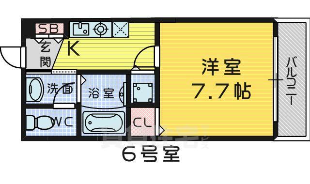 ＪＲ阪和線 鳳駅 徒歩9分 5階建 築22年の間取り写真