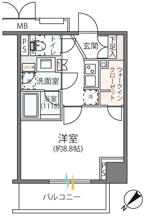 リージア海老名ビナフロントの間取り写真