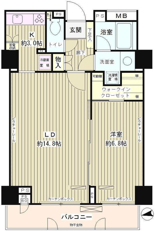 東京メトロ半蔵門線 渋谷駅 徒歩9分 16階建 築28年の間取り写真