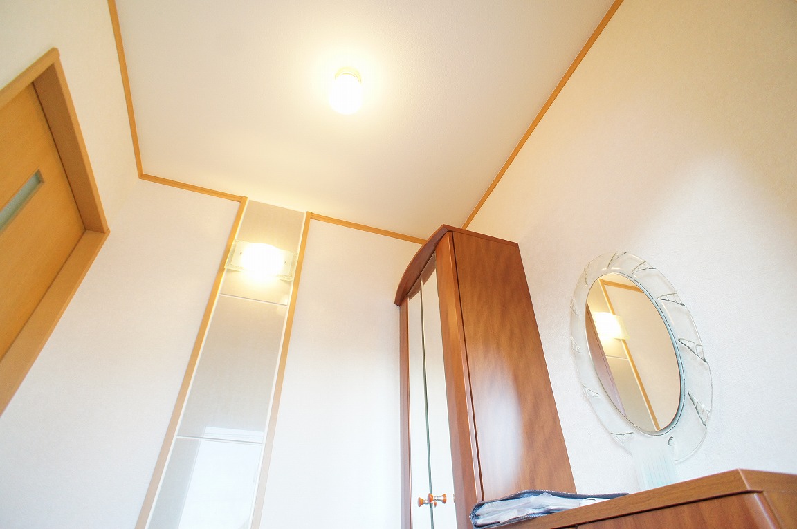 玄関　シューズボックスが縦長で棚移動でき使いやすいです。