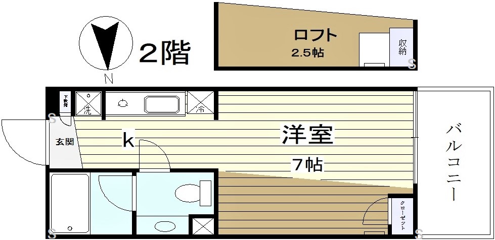 レジデンス光和109の間取り写真