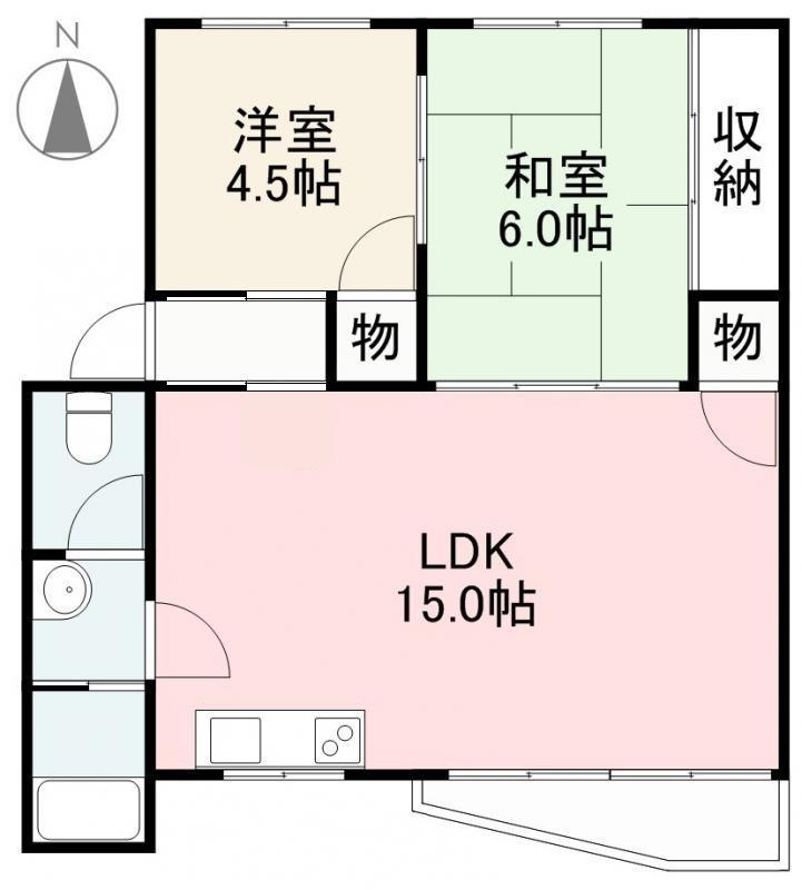 高松市高松町のマンションの間取り