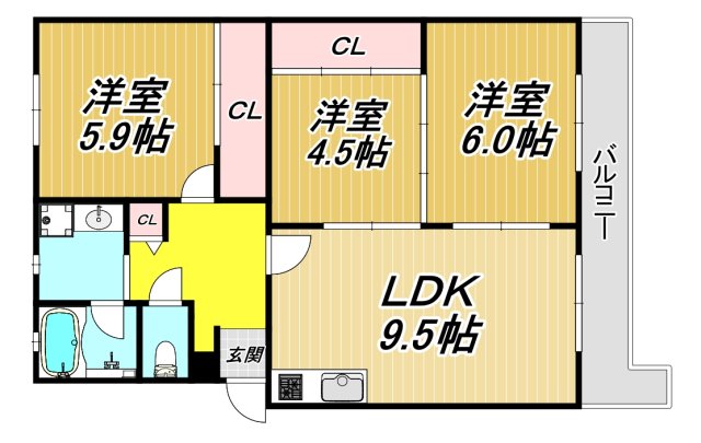 ティアラ武庫川パートIIの間取り