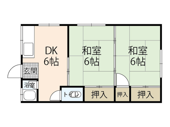 安芸郡海田町南幸町のマンションの間取り