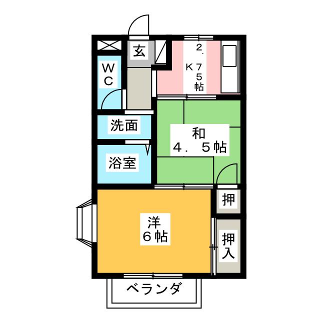 エルディム杉山の間取り