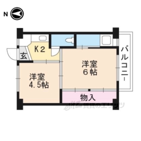 ビレッジハウス長岡３号棟の間取り