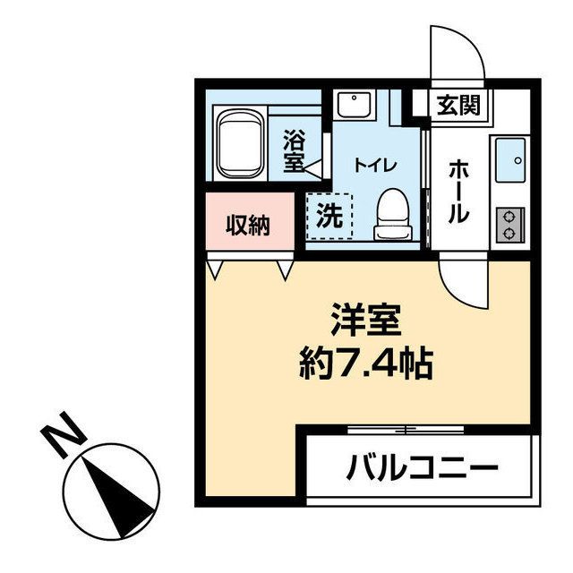 横浜市金沢区西柴のアパートの間取り