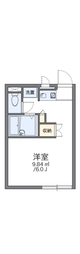 レオパレス友呂岐の間取り