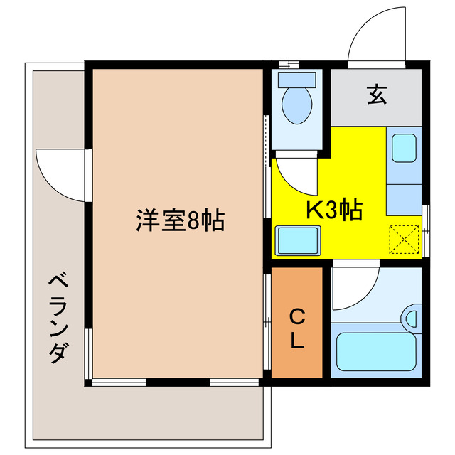 大垣市室本町のマンションの間取り