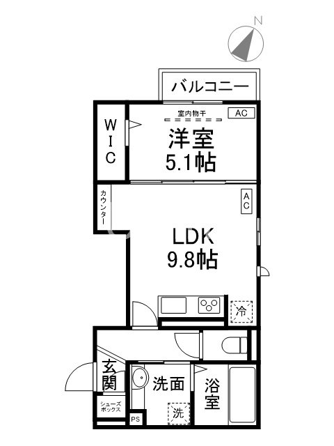 Ｄ-ＲＯＯＭ松尾鈴川の間取り