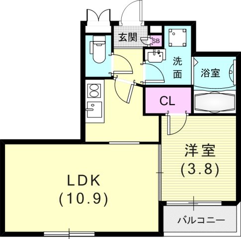 ヴォナールスワンの間取り